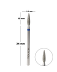 Touch diamond safe Flame drill bit, 2.3mm