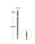Touch diamond safe Flame drill bit, 2.3mm