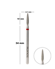 Touch diamond safe Flame drill bit, 2.1mm
